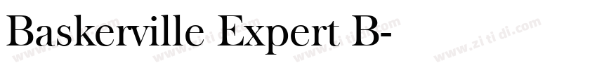 Baskerville Expert B字体转换